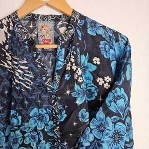 Vintage Blue Floral Dress